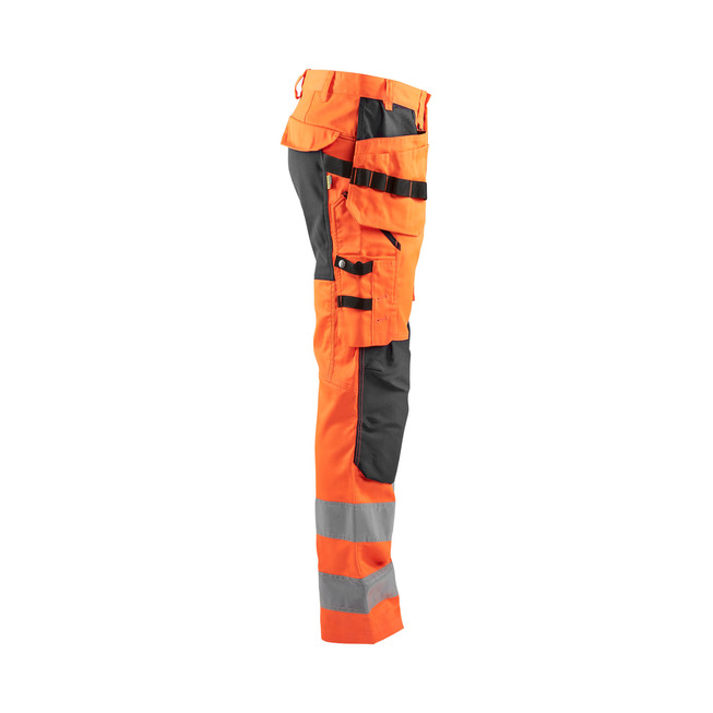 High Vis Arbeitshose mit Stretch High Vis Orange/Mittelgrau C50