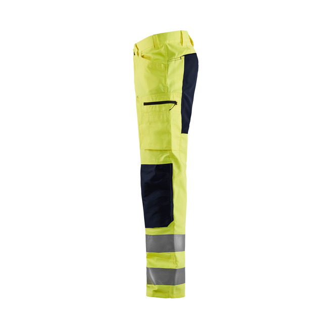 High Vis Arbeitshose mit Stretch High Vis Gelb/Schwarz C154