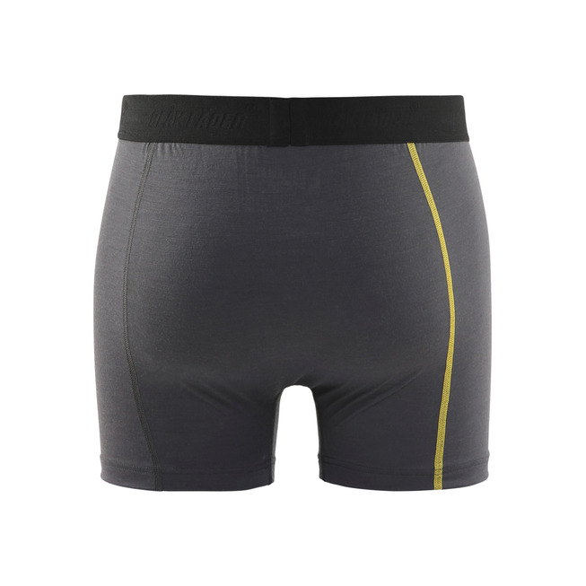 Boxershort 100% merino XLIGHT Dunkelgrau/Gelb XXL