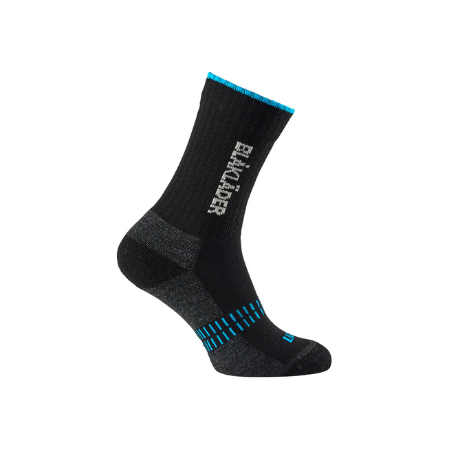 Socken LIGHT Schwarz/NEON Blau 40-44