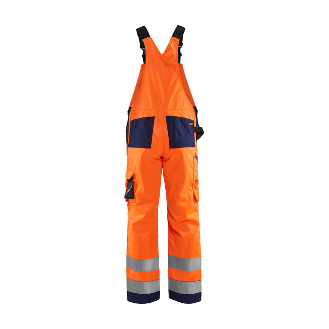 High Vis Latzhose High Vis Orange/Marineblau C56