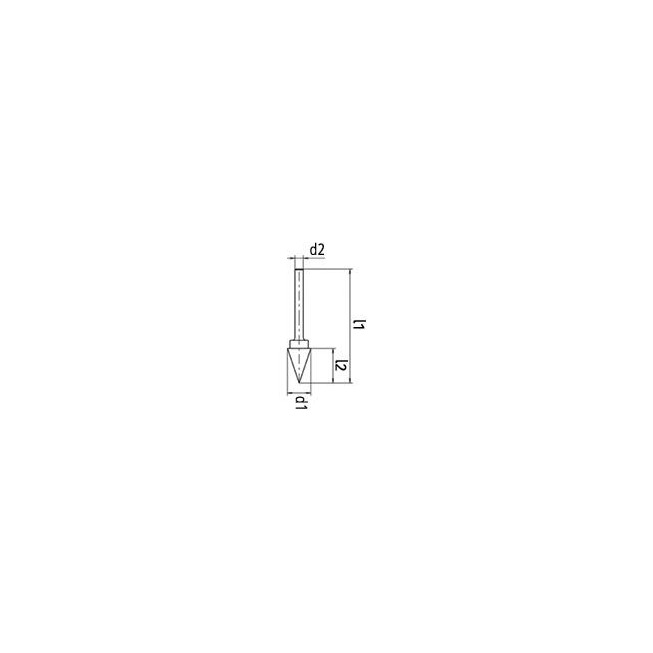 RECA roto glodalo od tvrdog metala, oblik SKM, 12 x 25 mm