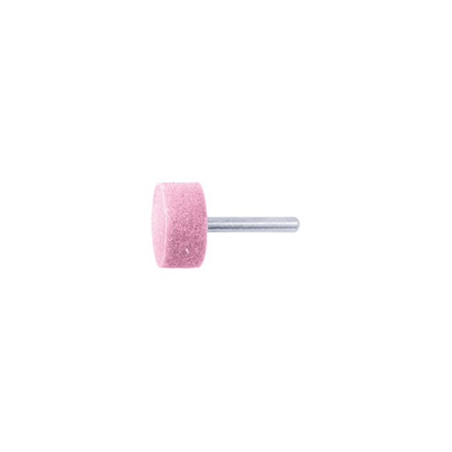Zylinderschleifstift Durchmesser 20 x 10 mm Schaft 6 mm Edelkorund rosa Korn 60