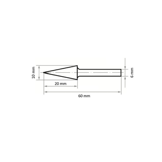 REDOR FRÄSPSTIFT HSS ZAHNG.3 FORMM10X20