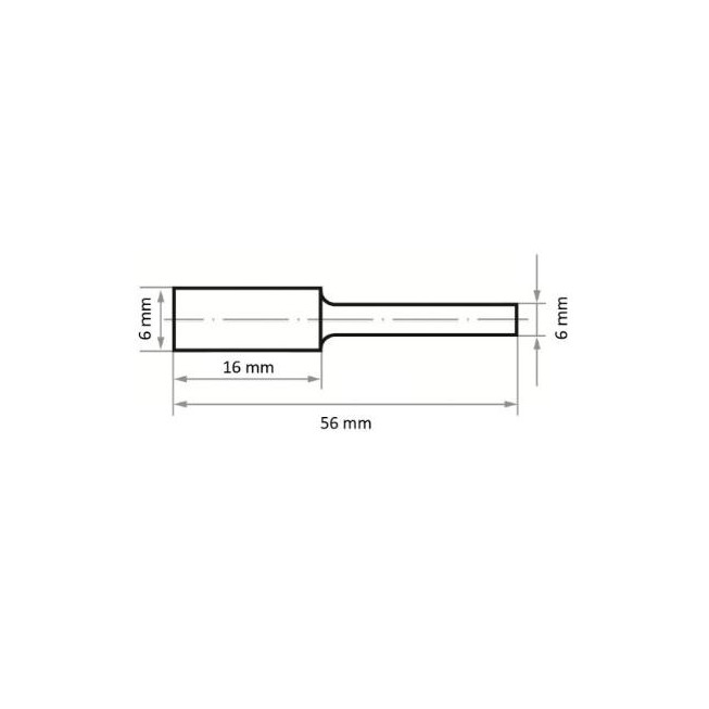 Roto glodalo HSS, oblik A, 6 x 16 mm