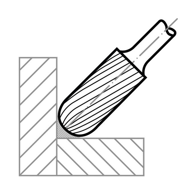 REDOR FRÄSPSTIFT HSS ZAHNG.3 FORMC 6X20