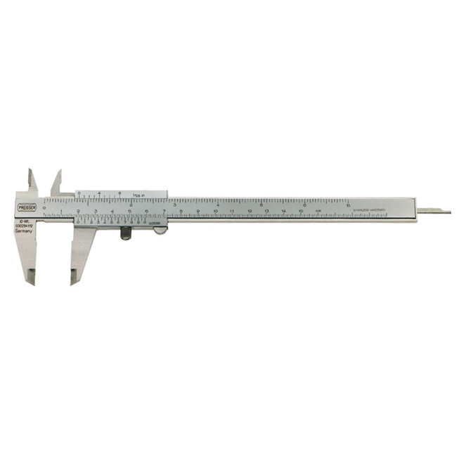 Přesné jemné posuvné měřítko s aretačním šroubem rozsah měření 150/40 mm