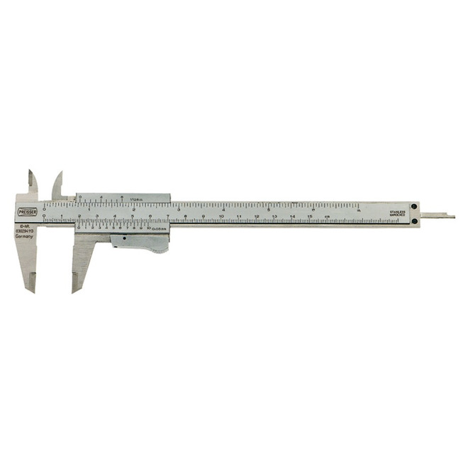 Přesné jemné posuvné měřítko s posuvným kolečkem rozsah měření 150/40 mm