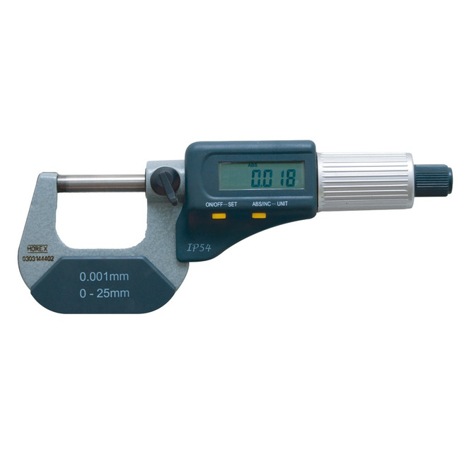 Mikrometer mit Digitalanzeige, Messbereich 0-25 mm, Ablesung 0,001 mm