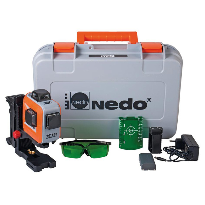 Víceparskový laser Nedo X Liner 3D zelený