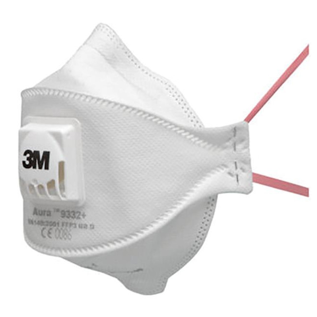 3M ochranná dýchací maska Aura 9332+Gen3, FFP3 NR D, s vydechovacím ventilem