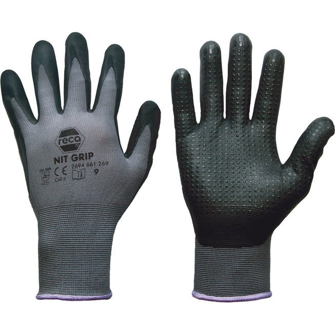 RECA montážní rukavice Nit Grip s nopy vel. 7