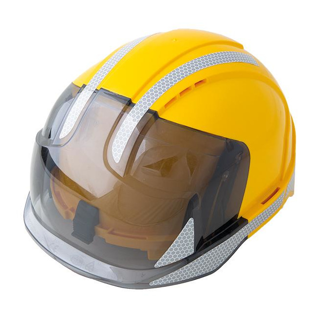 Ochranná helma JSP EVO®VISTASHIELD žlutá s reflexními pruhy
