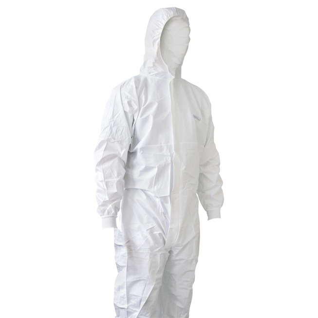 Ochranný oblek bílý s kapucí velikost M