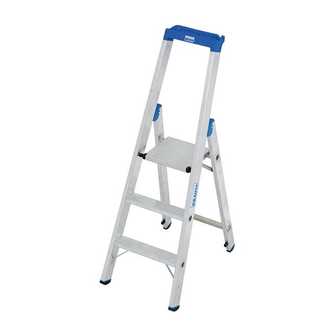 Stabilo Stufen-Stehleiter,Sprossen 3,Höhe 1,45m,Arbeitshöhe 2,70m,Gewicht 5,5kg