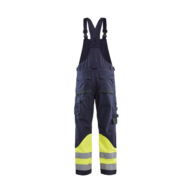 Multinorm Latzhose Inhärent Marineblau/ High Vis Gelb C46