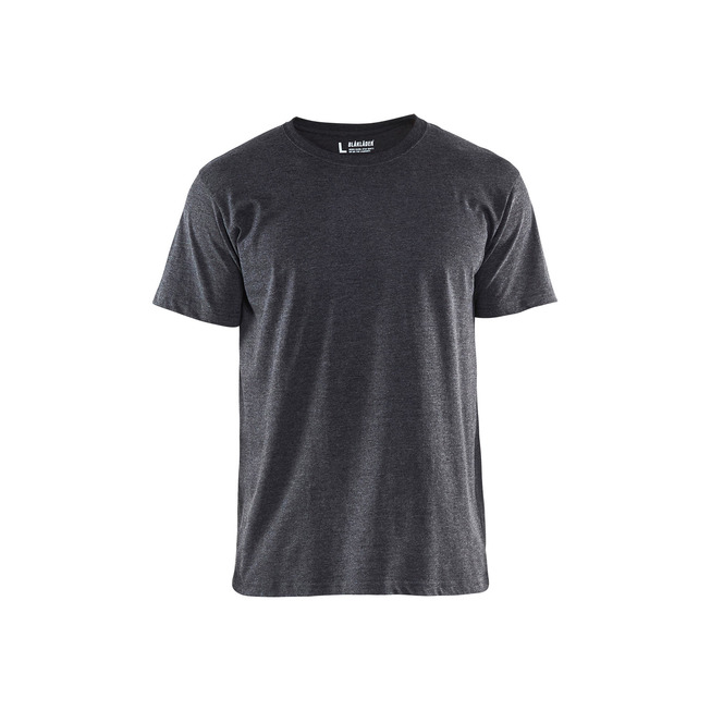 T-Shirt 5er-Pack Schwarz Melange XL
