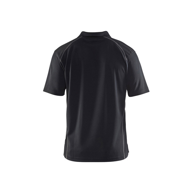 Polo Shirt mit UV Schutz Schwarz 4XL