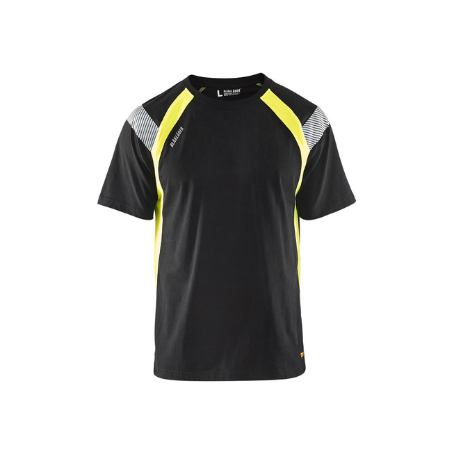 T-Shirt Schwarz/Gelb XL