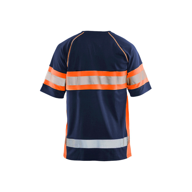 UV T-Shirt High Vis Marineblau/Orange XXL