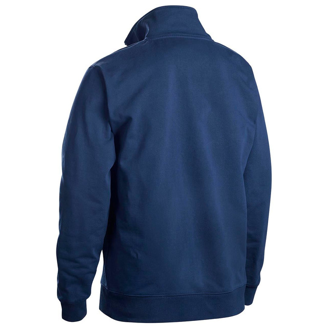Sweater mit Half-Zip 2-farbig Marineblau/Kornblau M