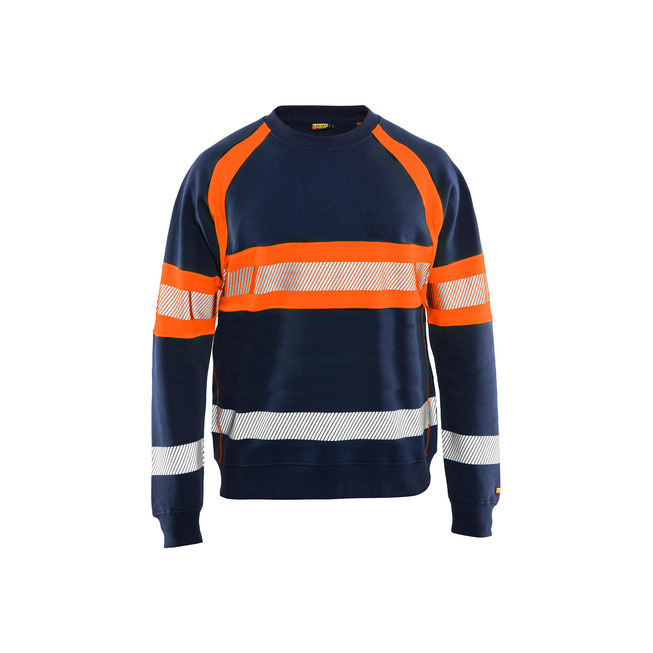 High Vis Sweater Marineblau/Orange S