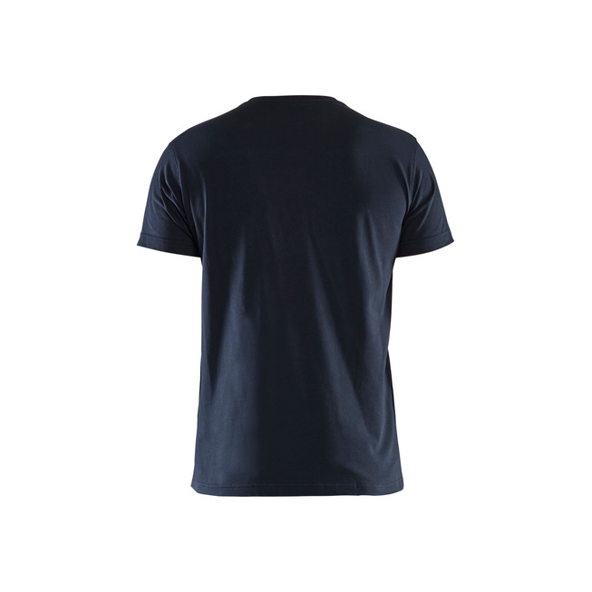 T-Shirt, V-Kragen Dunkel Marineblau 4XL