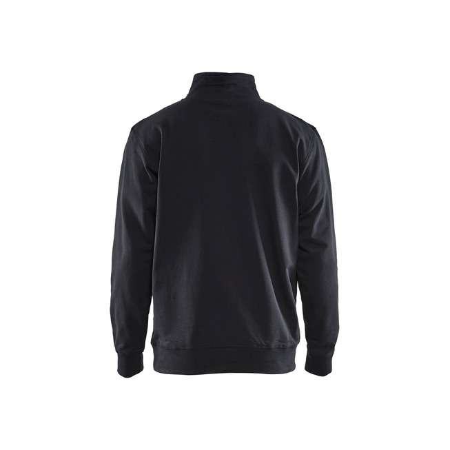 Sweater mit Half-Zip Schwarz M