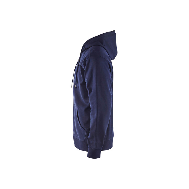 Sweatshirt mit Kapuze und Reißverschluss Marineblau L