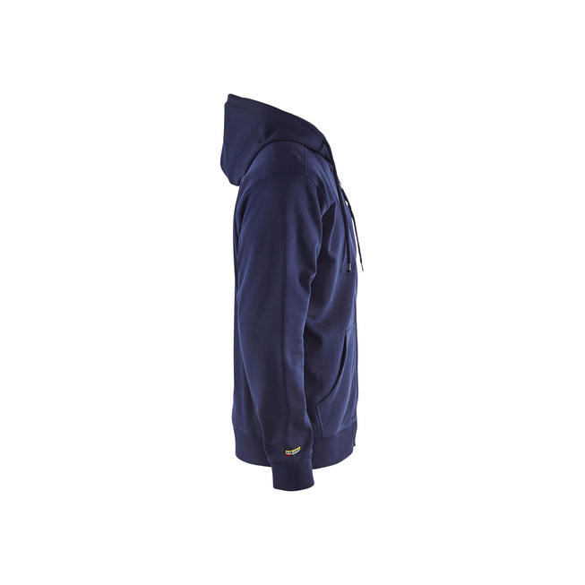 Sweatshirt mit Kapuze und Reißverschluss Marineblau L