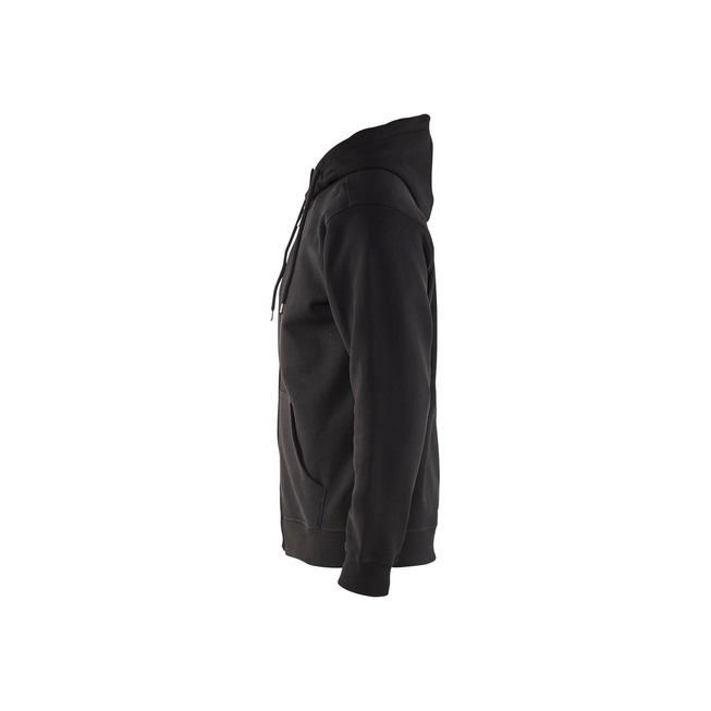 Sweatshirt mit Kapuze und Reißverschluss Schwarz L