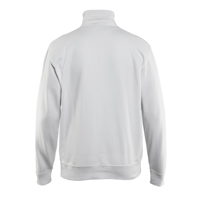 Sweatshirt mit Half-Zip Weiß XS