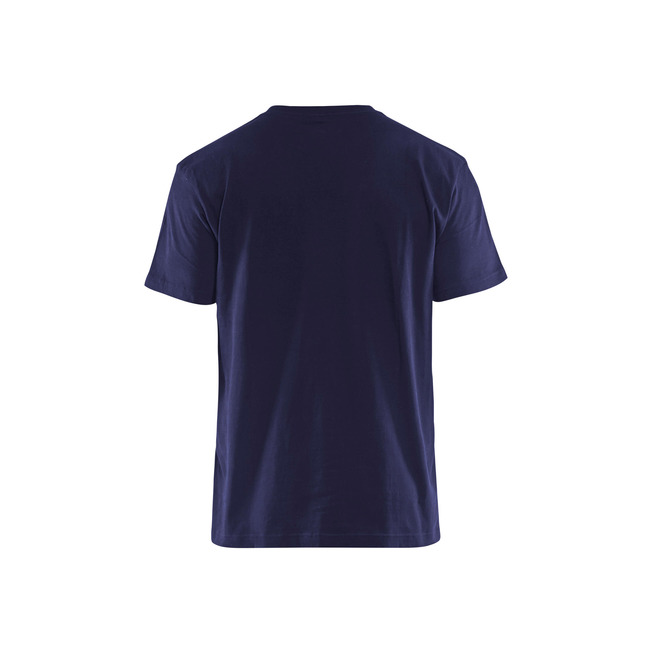 T-shirt Marineblau/Gelb L