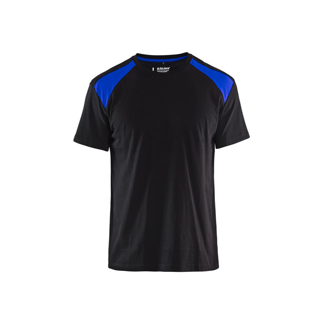 T-shirt Schwarz/Kornblau XXXL