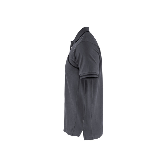 Poloshirt mit trendigen Details Grey/Black XXL