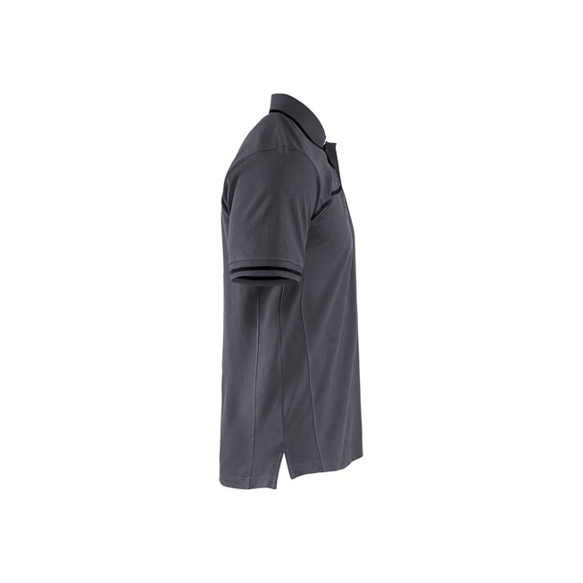 Poloshirt mit trendigen Details Grey/Black XS