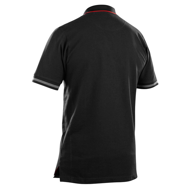 Polo Shirt Schwarz/Rot XXL