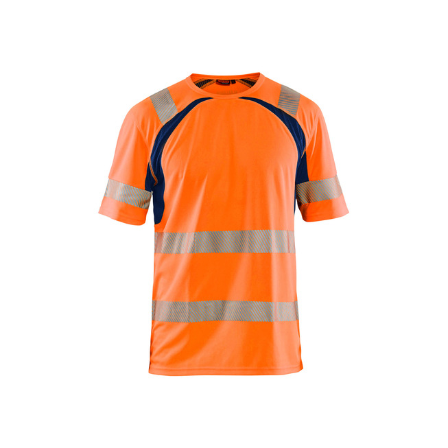 UV T-Shirt High Vis High Vis Orange/Marineblau XS