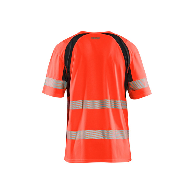 UV T-Shirt High Vis High Vis Rot/Schwarz 4XL