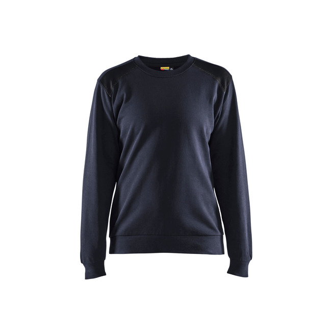 Damen Sweatshirt Dunkel Marineblau/Schwarz M