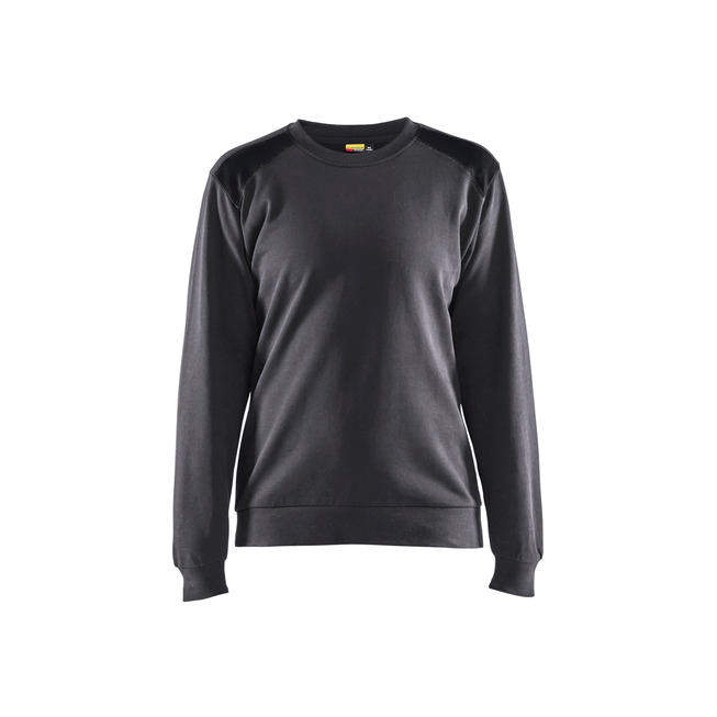 Sweater Round-neck Two-tone, Women Grey/Black XS