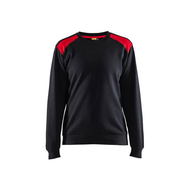 Damen Sweatshirt Schwarz/Rot L