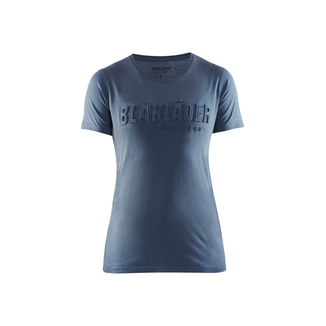 Damen T-Shirt 3D Taubenblau M