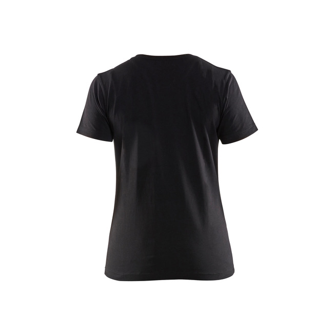 Damen T-Shirt Schwarz/Gelb XS