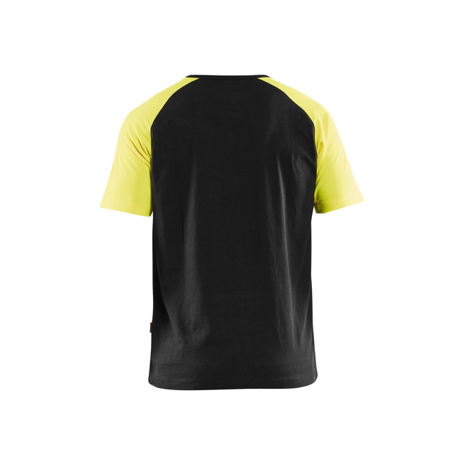 T-Shirt Schwarz/Gelb 4XL