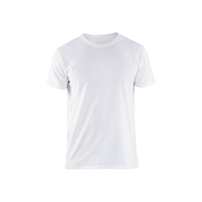 T-shirt slim fit Weiß 4XL