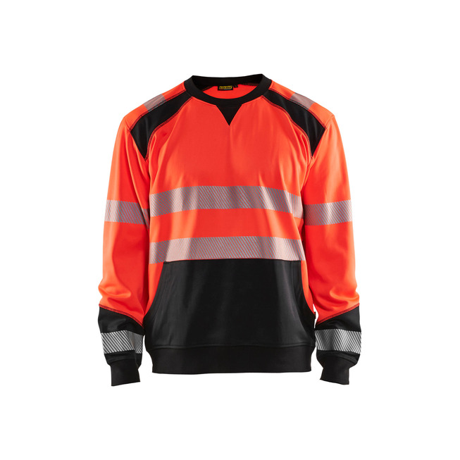 High Vis Sweatshirt High Vis Rot/Schwarz XXL