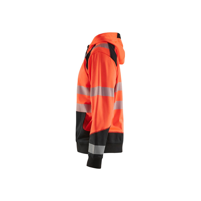 High Vis Kapuzensweater High Vis Rot/Schwarz XS