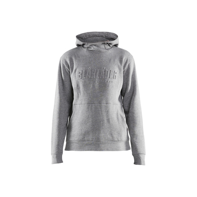 Damen Kapuzensweater 3D Grau Melange L