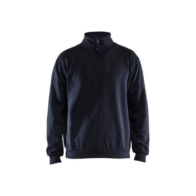Sweatshirt Half-zip Marineblau XS